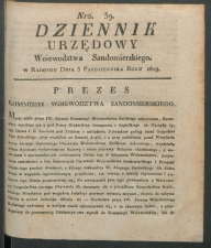 dziennik urzedowy woj.sandomierskiego 1819-39-00001